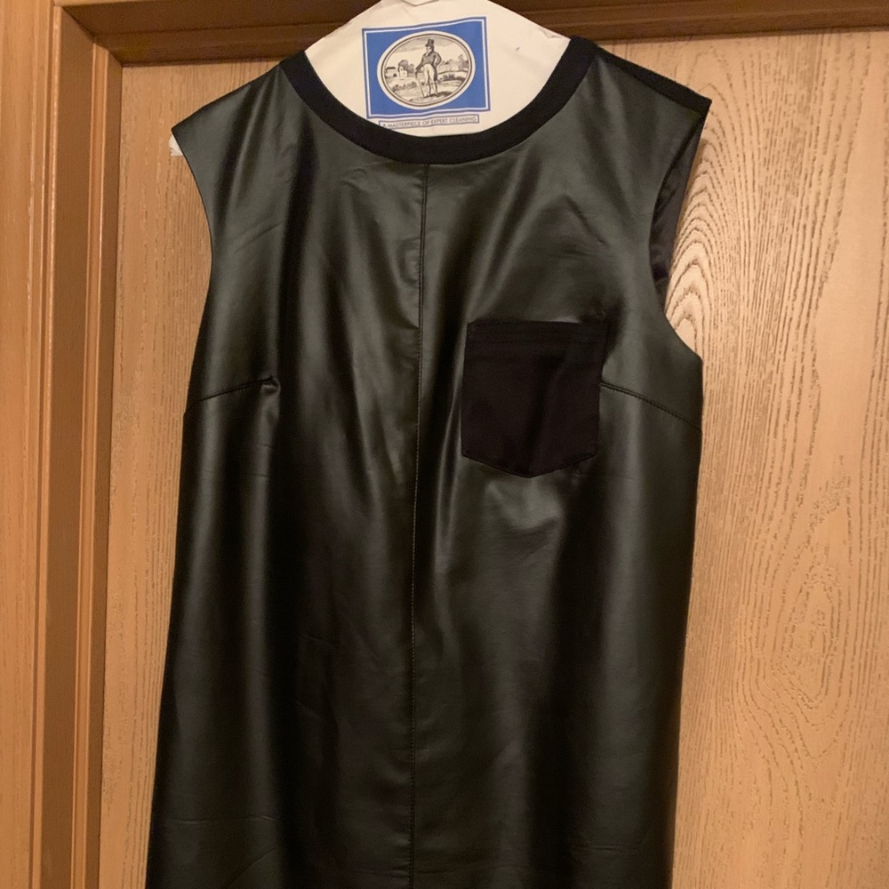 Rachel Roy Faux Leather Dress, Size M
